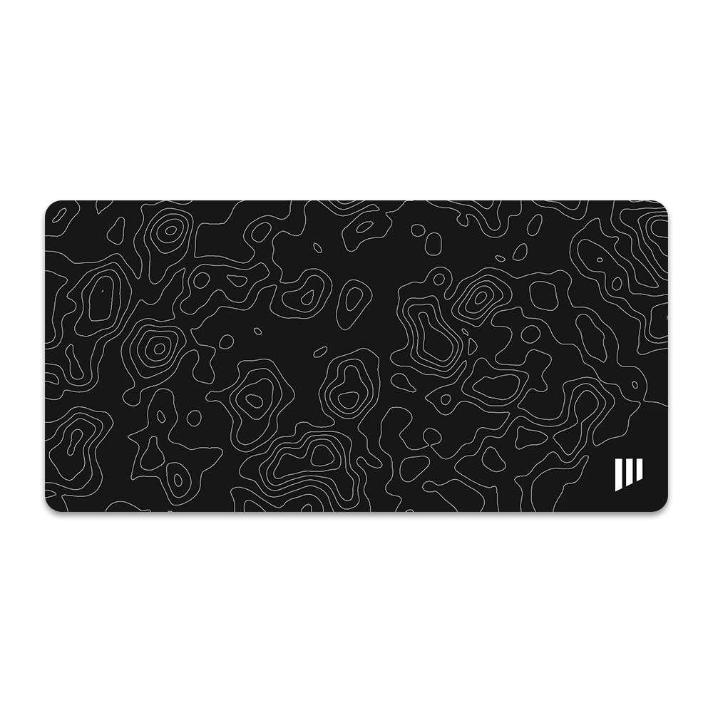 White Midnight Topo Mousepad