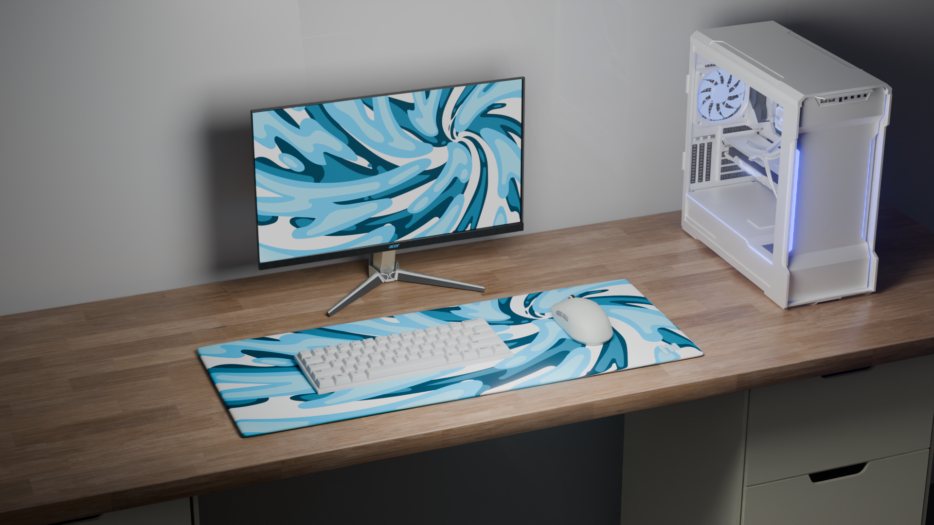 Glacier Twist Mousepad