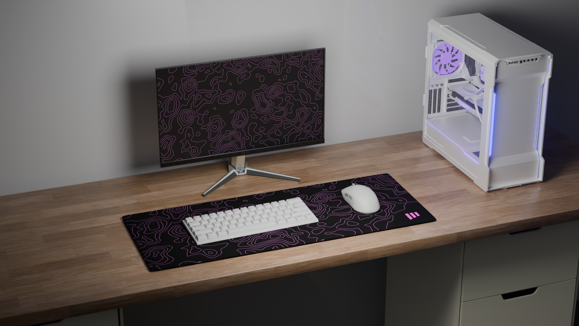 Bubblegum Midnight Topo Mousepad