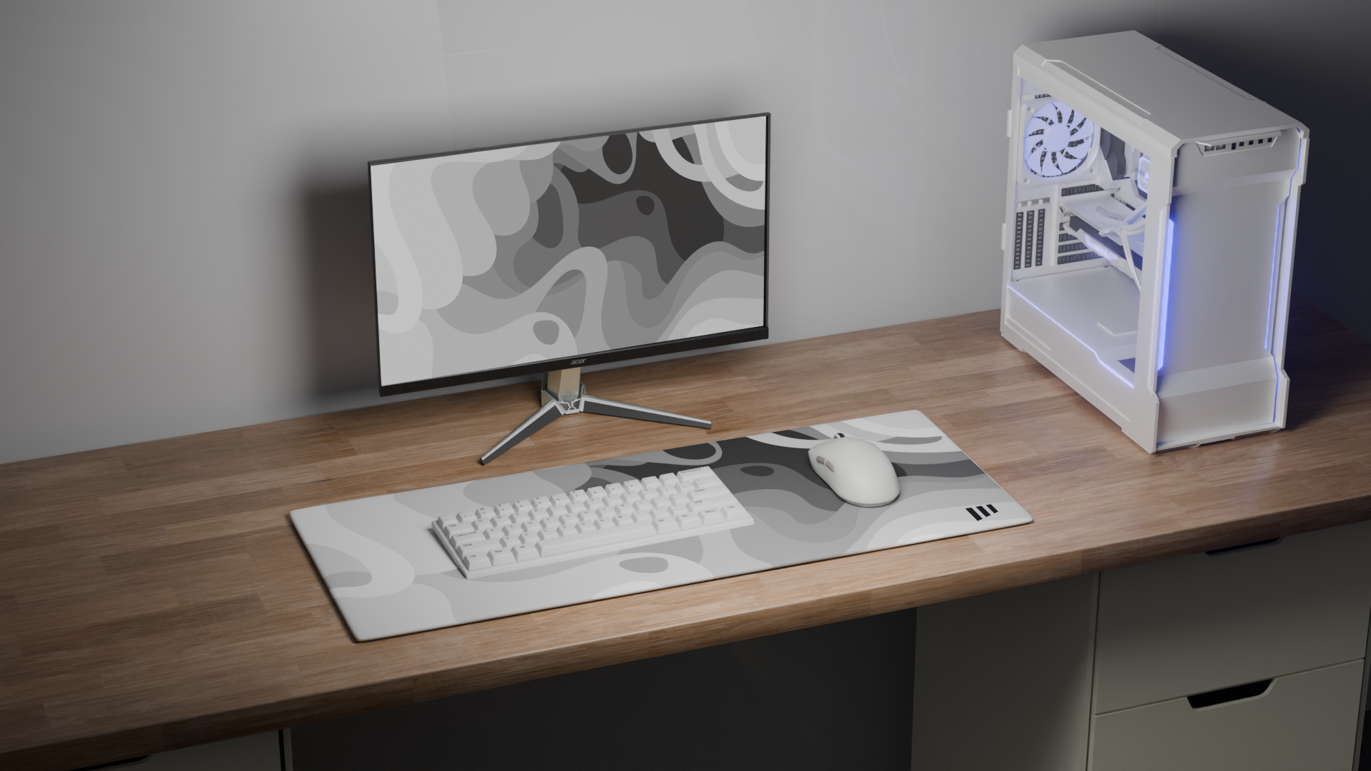 Midnight Flow Mousepad